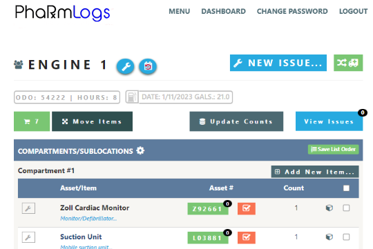 PhaRmLogs Checkout Logs